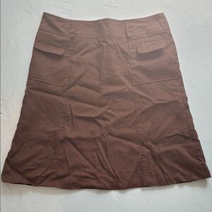 Talbots Chocolate Brown A-Line Skirt